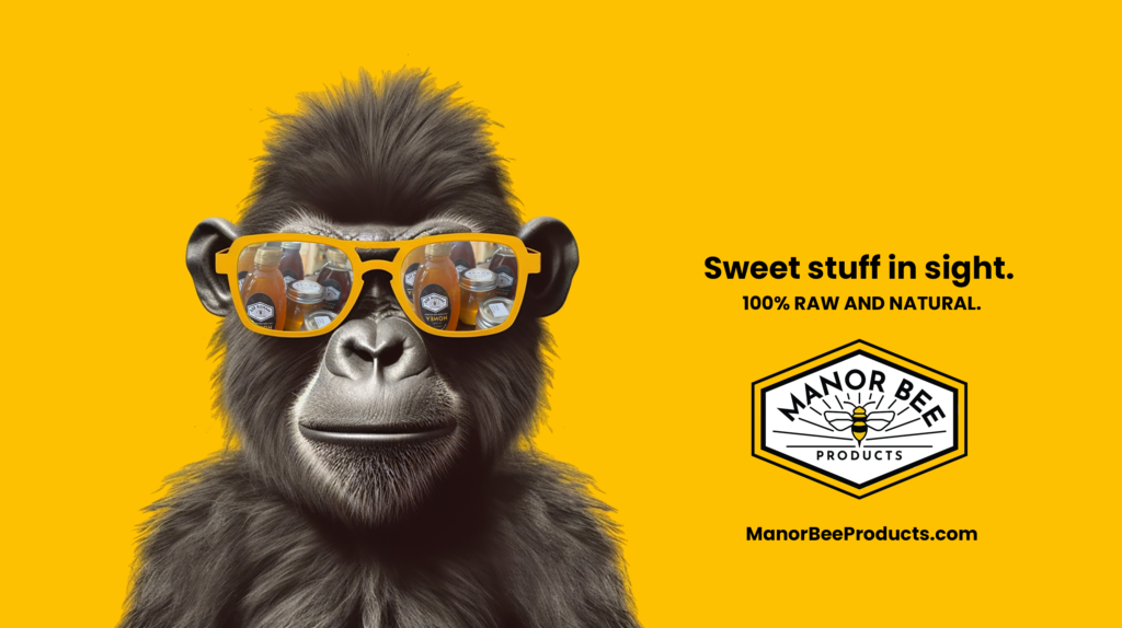 CCM&A designed ads for a new honey business. Sweet stuff in sight.